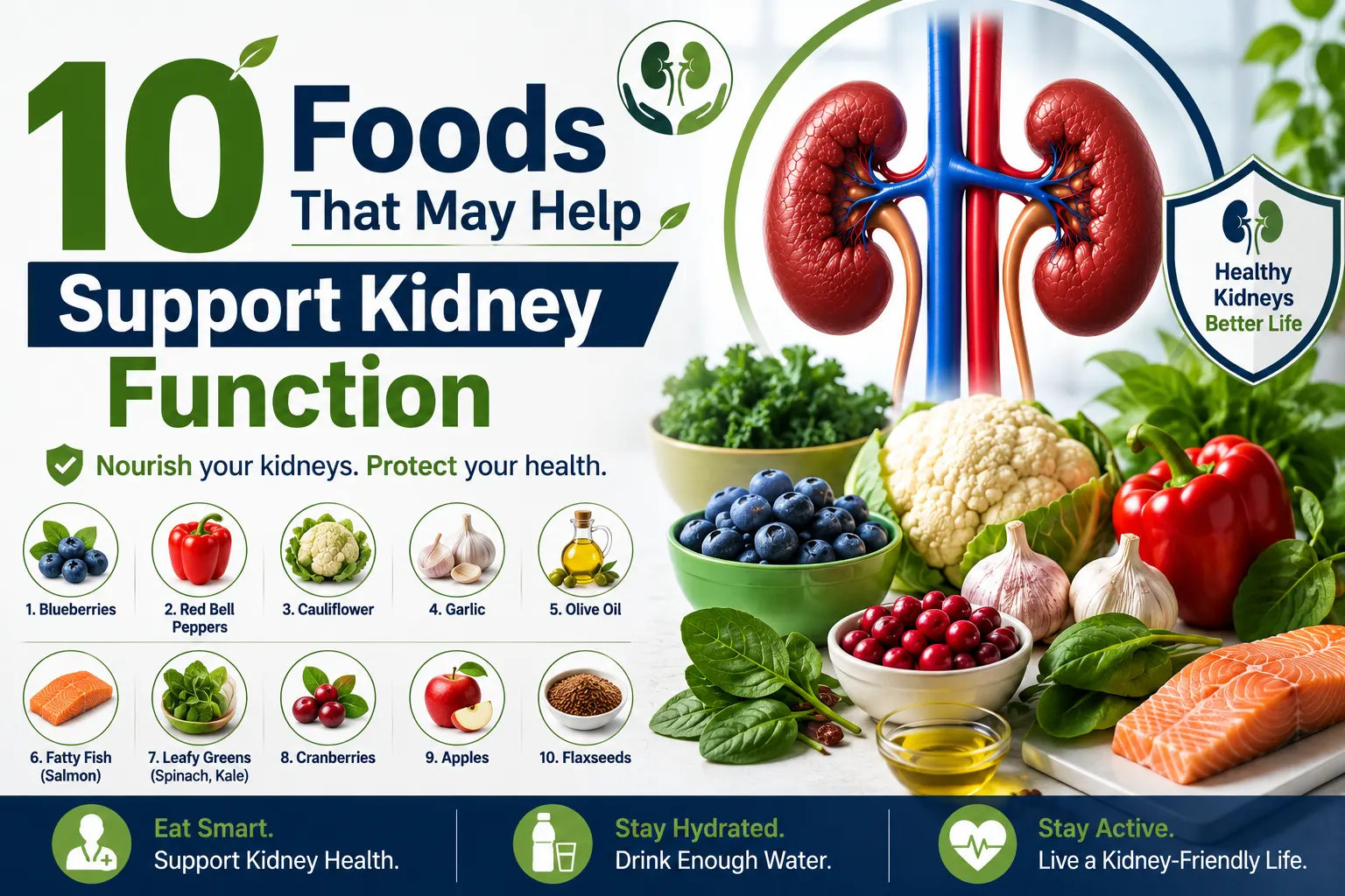 10 Foods That May Help Support Kidney Function 10 Foods That May Help Support Kidney Function